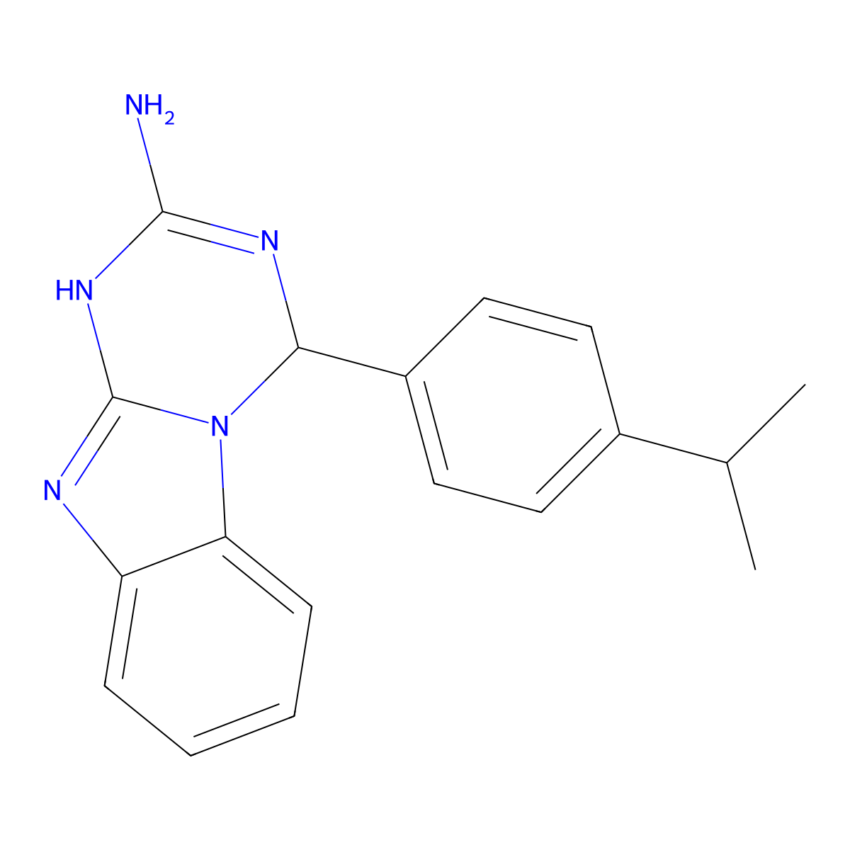 4-[4-(Propan-2-yl)phenyl]-4,10-dihydro[1,3,5]triazino[1,2-a]benzimidazol-2-amine molecular structure, CAS 326021-75-4