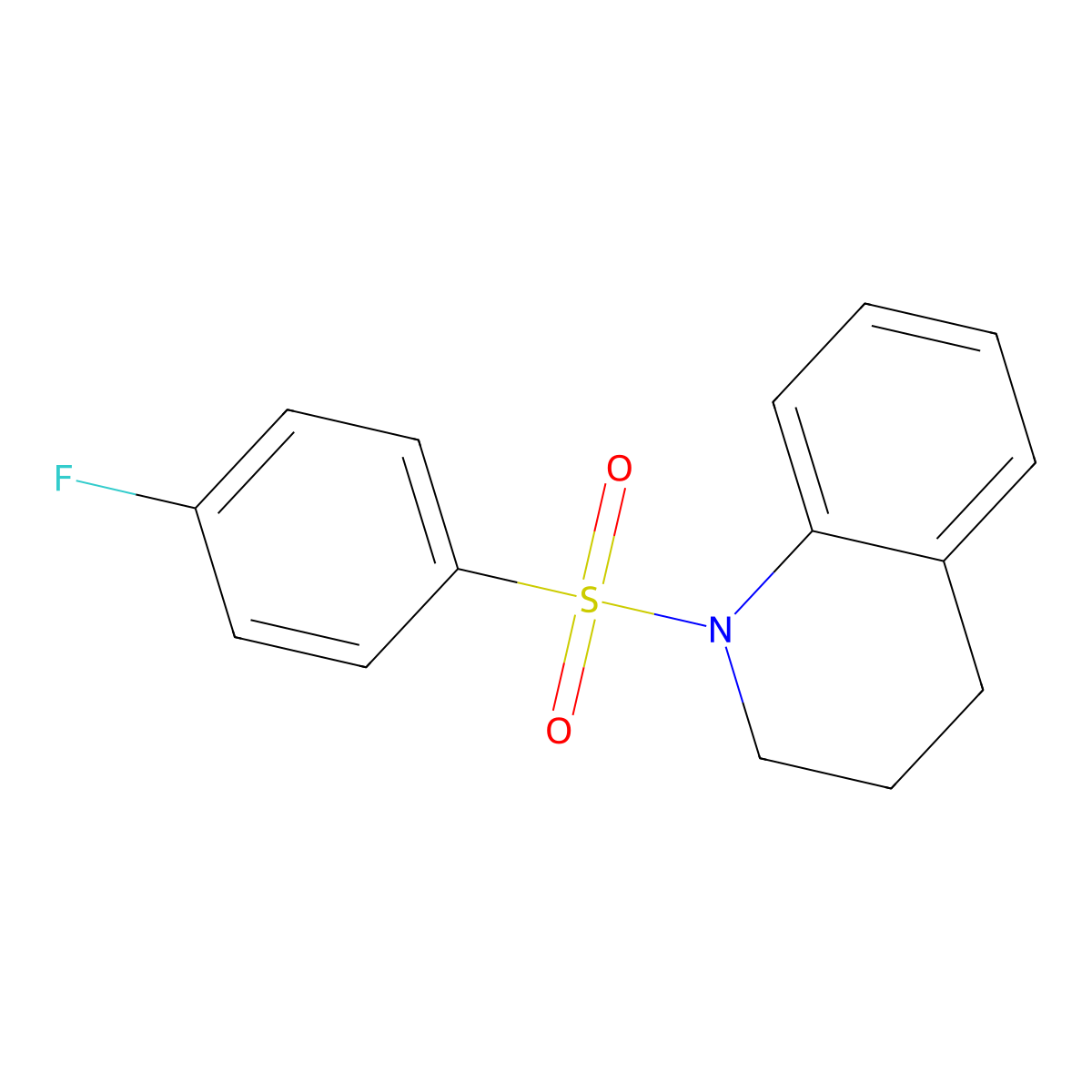 1-(4-Fluoro-benzenesulfonyl)-1,2,3,4-tetrahydro-quinoline molecular structure, CAS 326022-77-9