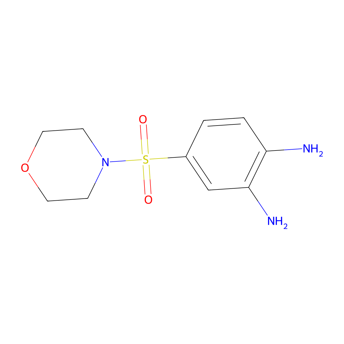 4-(Morpholine-4-sulfonyl)benzene-1,2-diamine molecular structure, CAS 326023-25-0