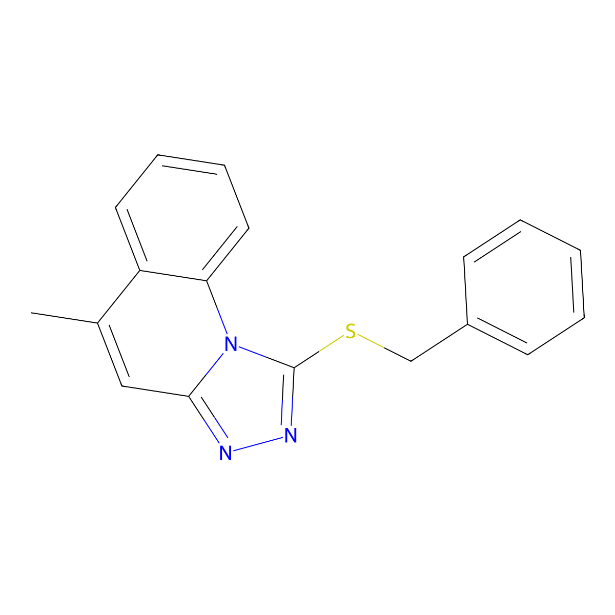 1-(Benzylthio)-5-methyl[1,2,4]triazolo[4,3-a]quinoline molecular structure, CAS 326025-17-6