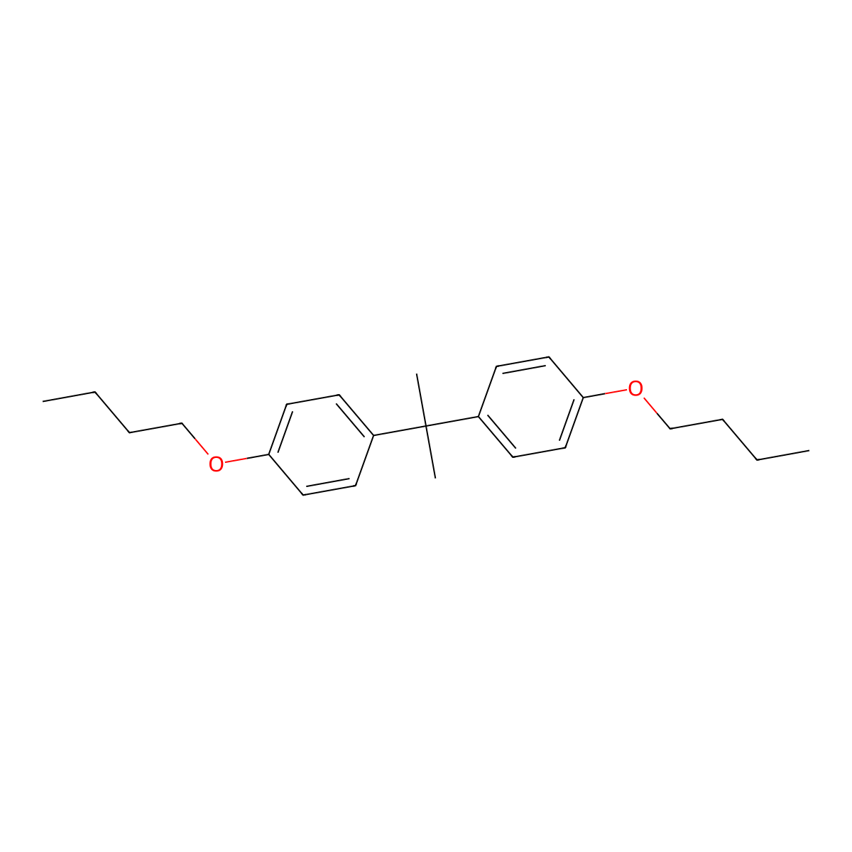1,1'-Propane-2,2-diylbis(4-butoxybenzene) molecular structure, CAS 32604-33-4