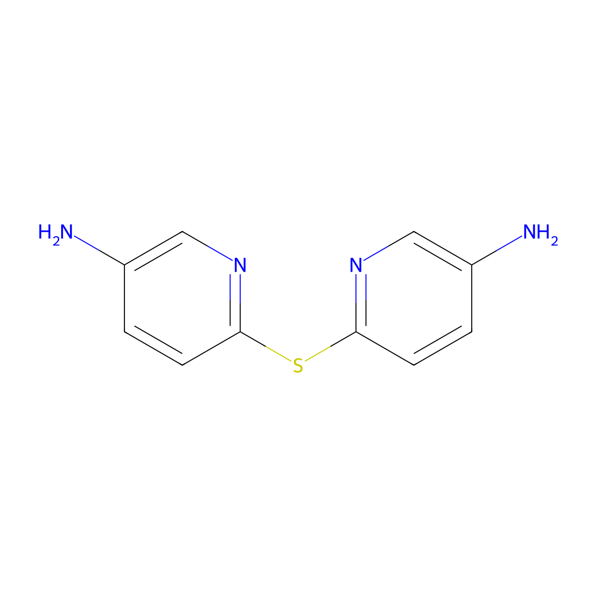 Bis(5-Aminopyridin-2-yl)sulfane molecular structure, CAS 32605-02-0