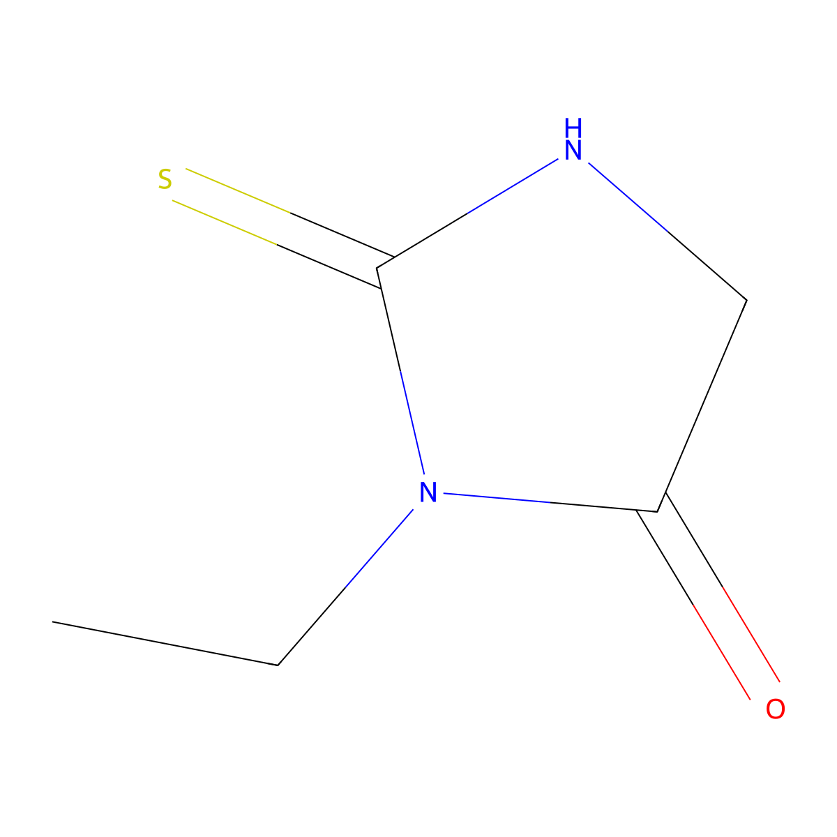 3-Ethyl-2-thioxoimidazolidin-4-one molecular structure, CAS 32607-37-7