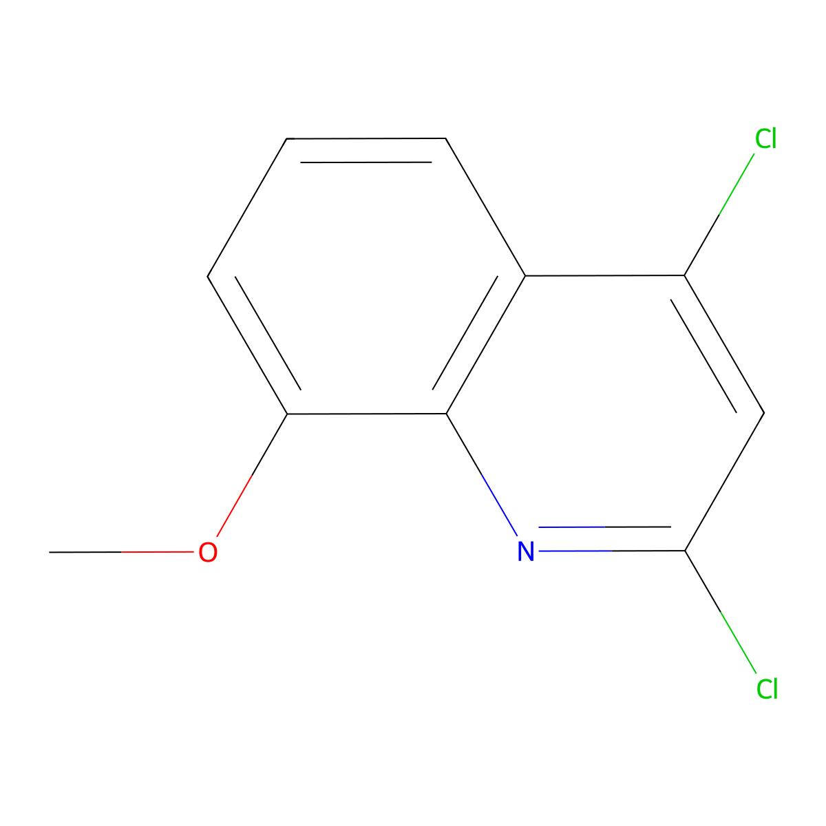 2,4-Dichloro-8-methoxyquinoline molecular structure, CAS 32608-29-0