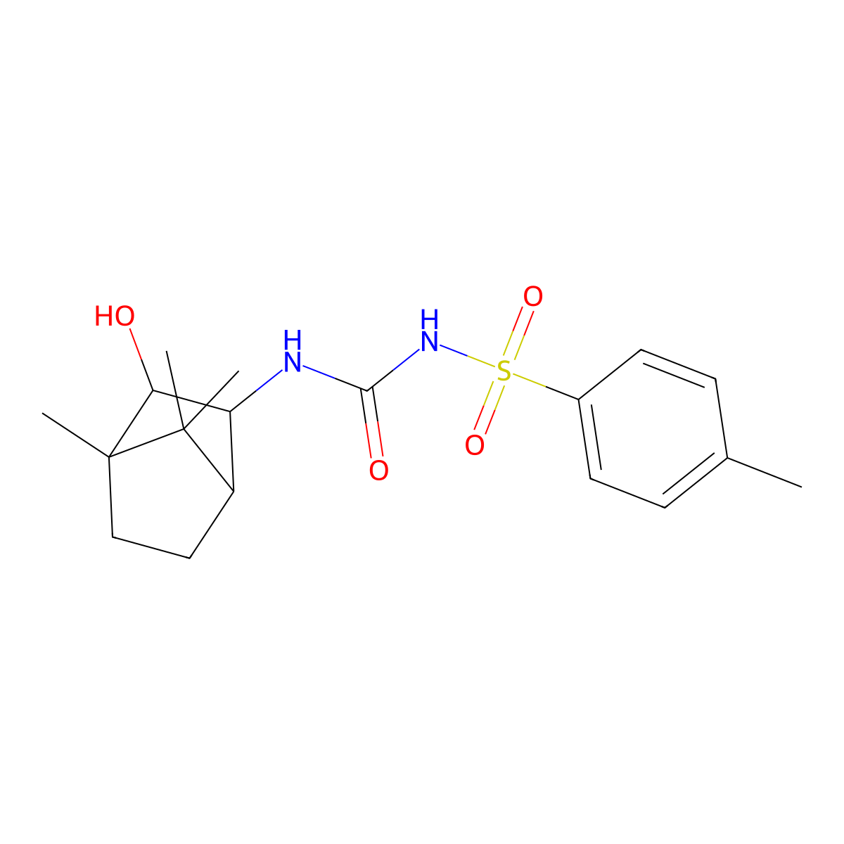 Gluboride molecular structure, CAS 32609-19-1