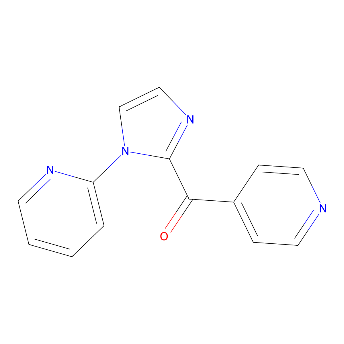 4-Pyridyl 1-(2-pyridyl)imidazol-2-yl ketone molecular structure, CAS 326091-80-9