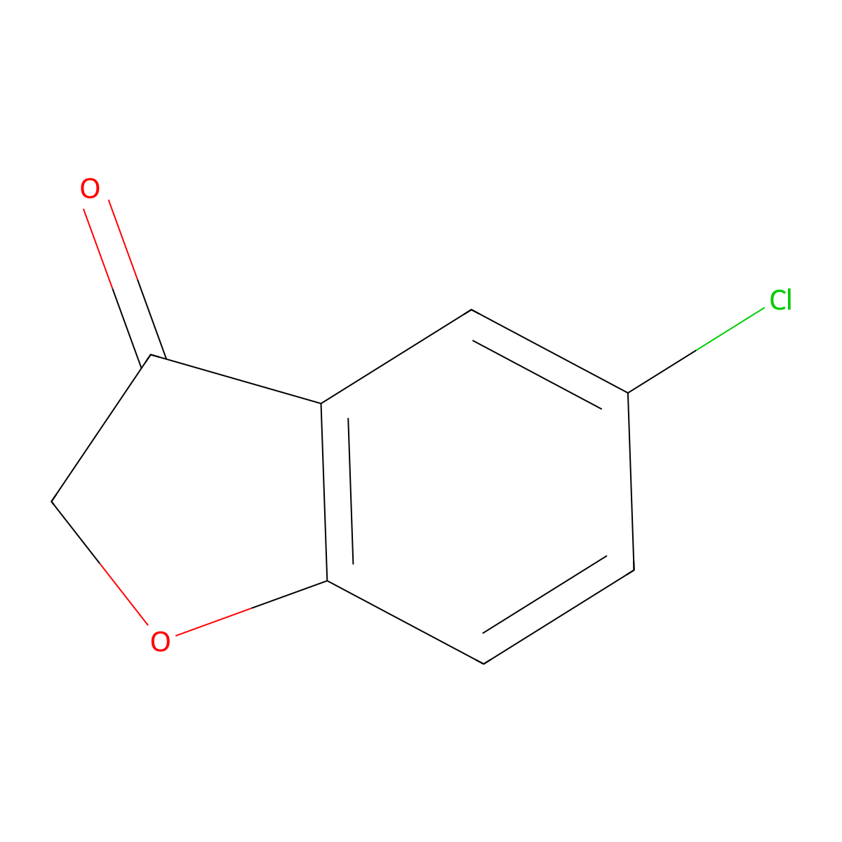 5-Chloro-2,3-dihydro-1-benzofuran-3-one molecular structure, CAS 3261-05-0