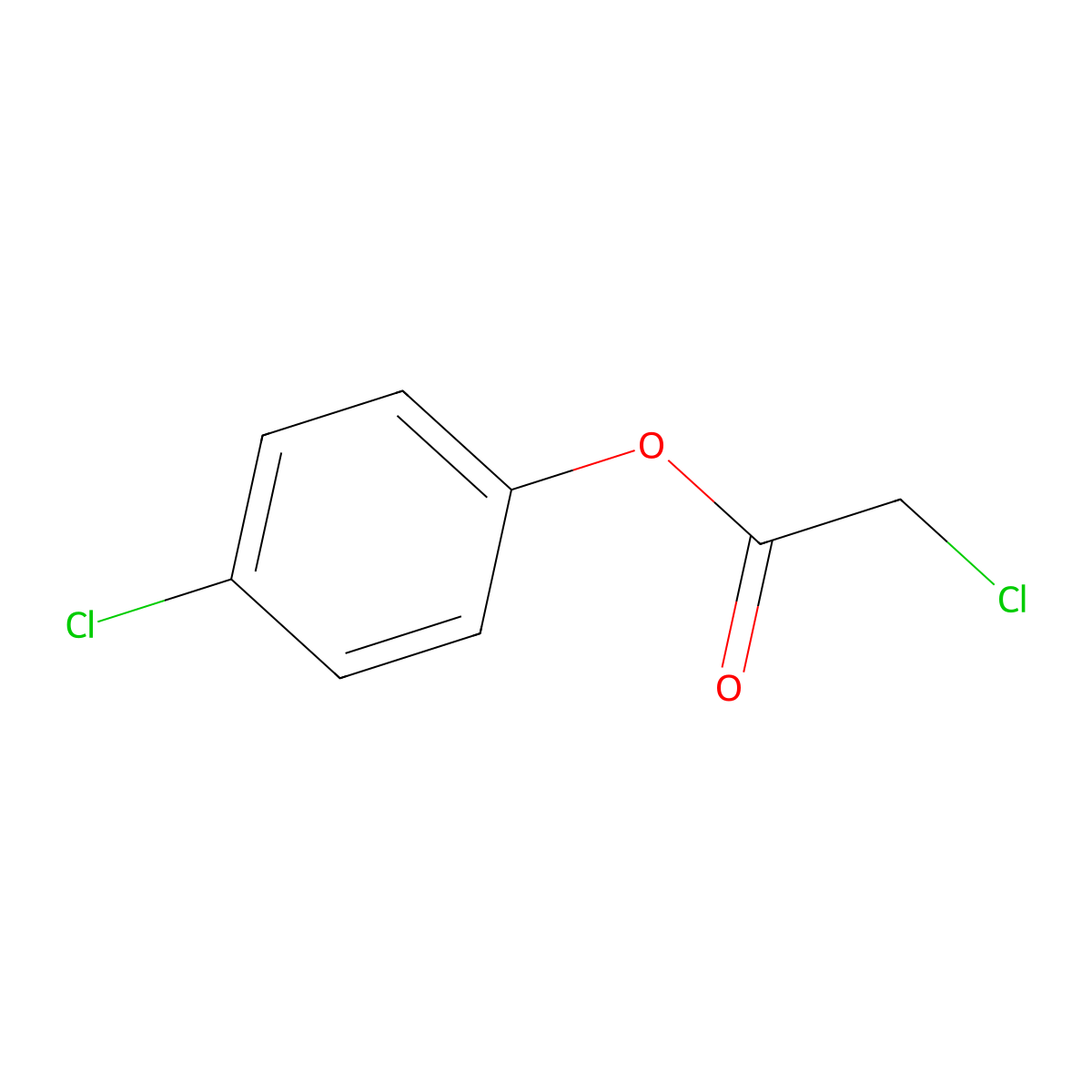 4-Chlorophenyl chloroacetate molecular structure, CAS 3261-07-2