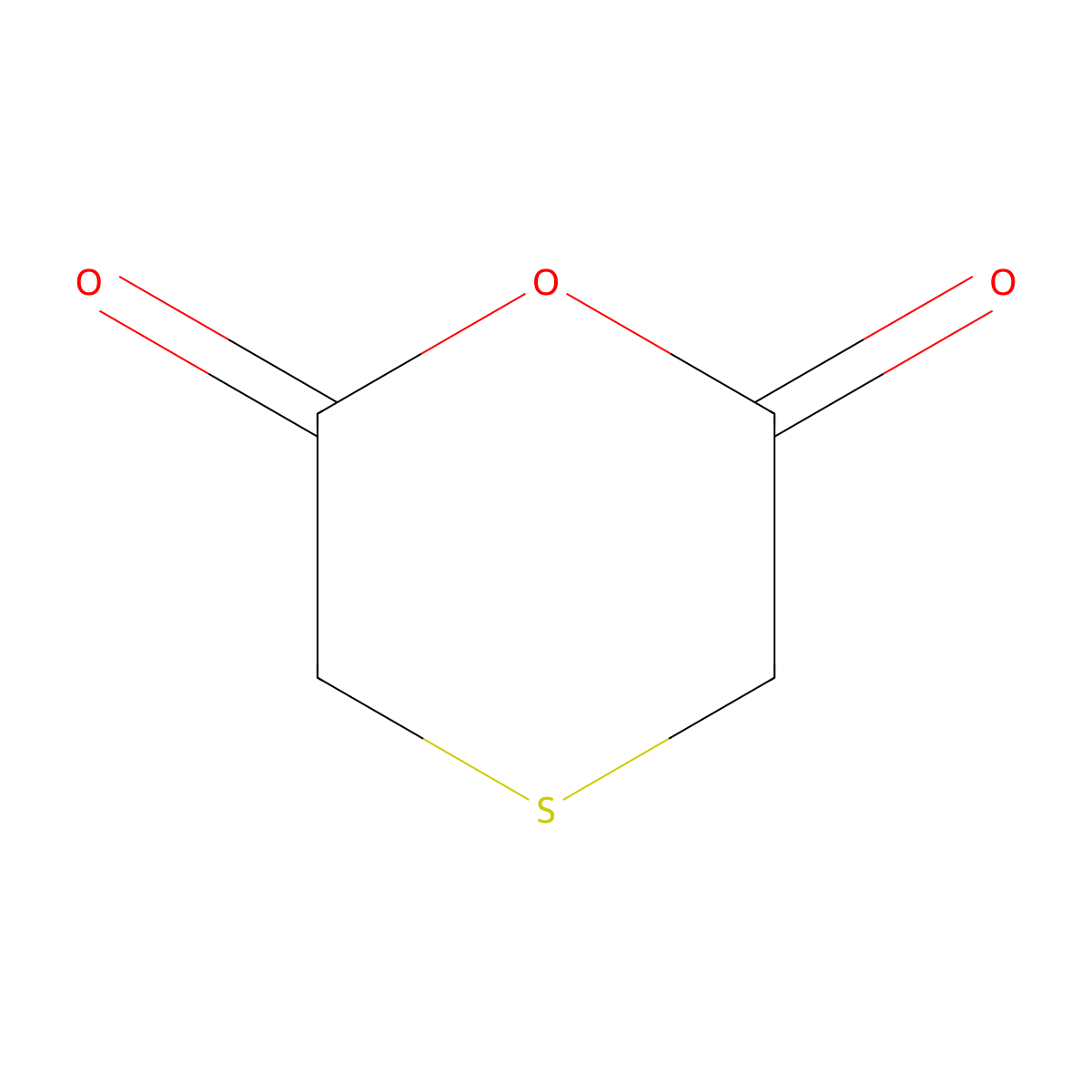 1,4-Oxathiane-2,6-dione molecular structure, CAS 3261-87-8