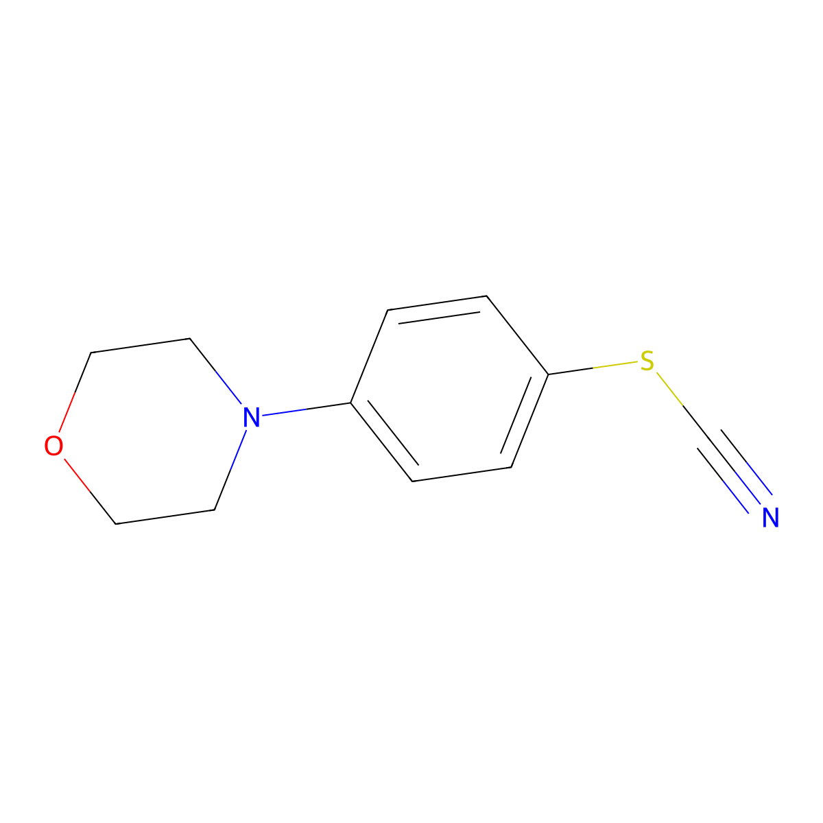4-(4-Thiocyanatophenyl)morpholine molecular structure, CAS 326173-43-7