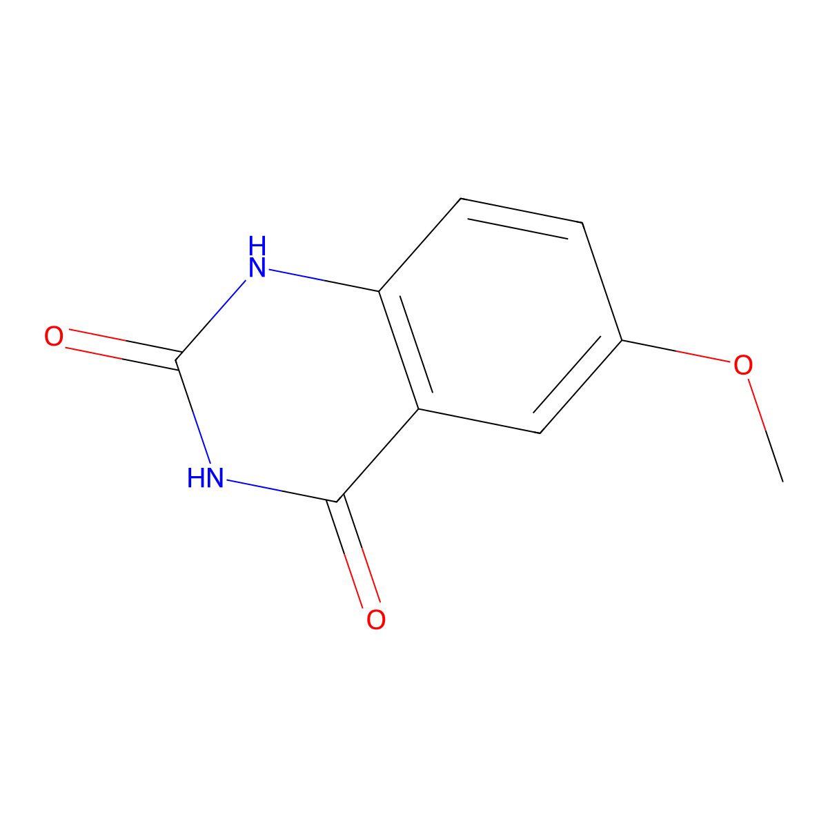 6-Methoxyquinazoline-2,4-diol molecular structure, CAS 32618-84-1