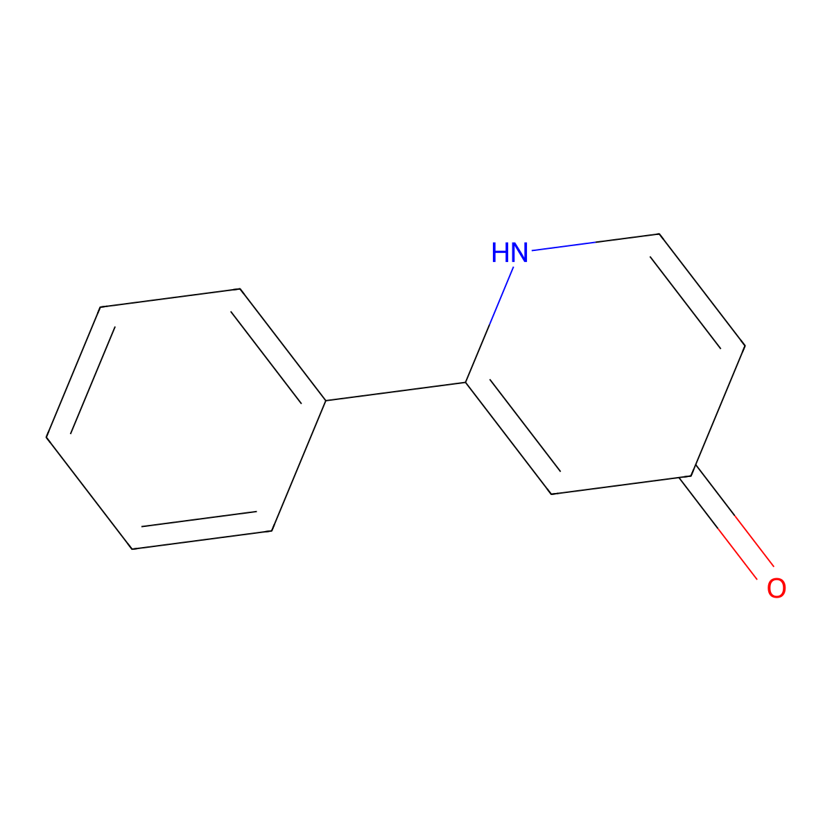 4-Hydroxy-2-phenylpyridine molecular structure, CAS 3262-40-6