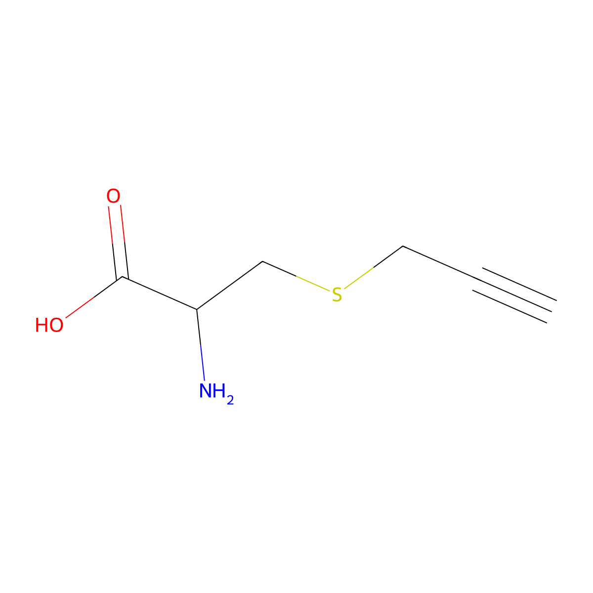 (L)-3-(Propargylsulfenyl)-alanine molecular structure, CAS 3262-64-4