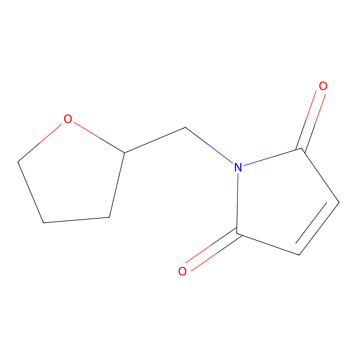 1-(Oxolan-2-ylmethyl)pyrrole-2,5-dione molecular structure, CAS 32620-60-3