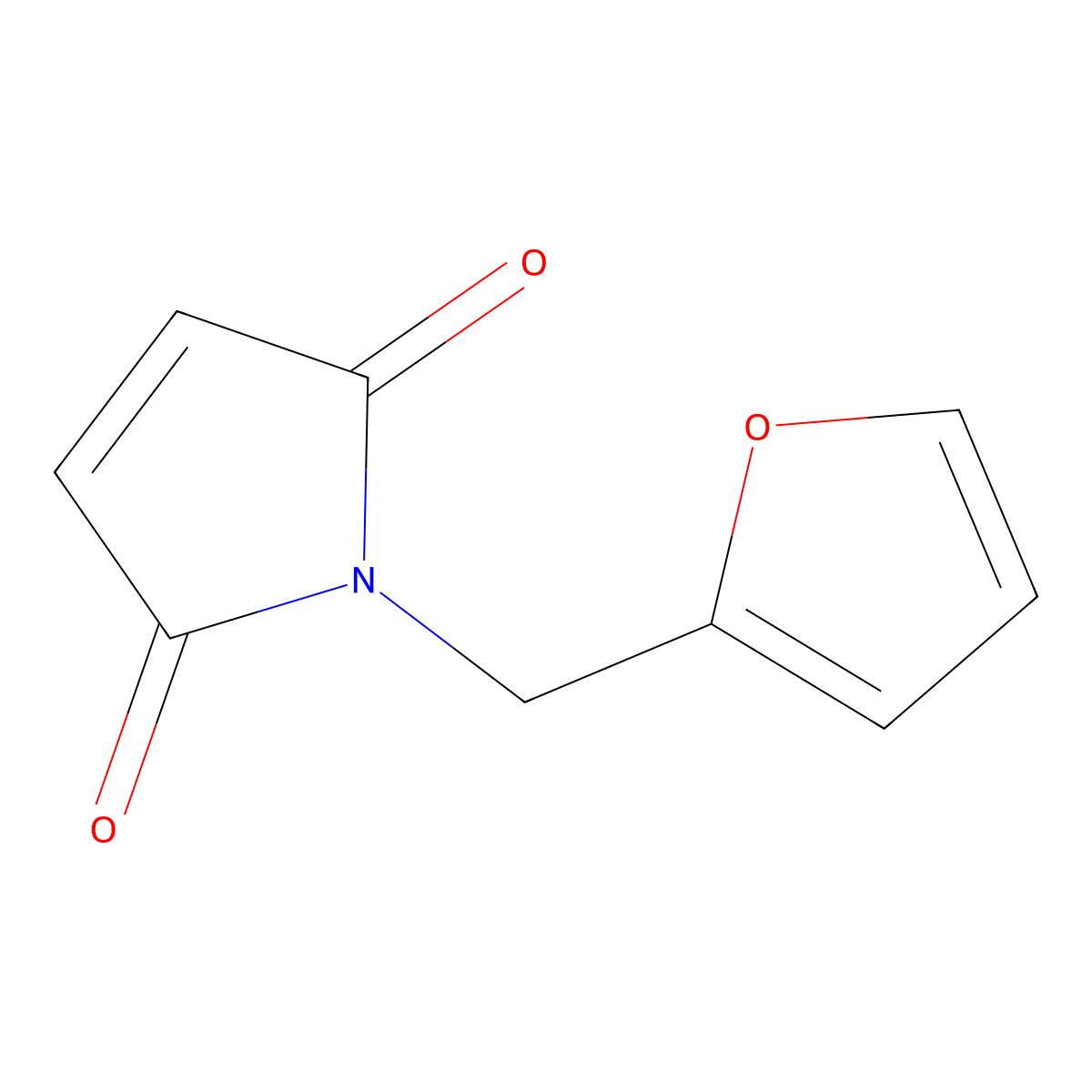 N-Furfurylmaleimide molecular structure, CAS 32620-61-4