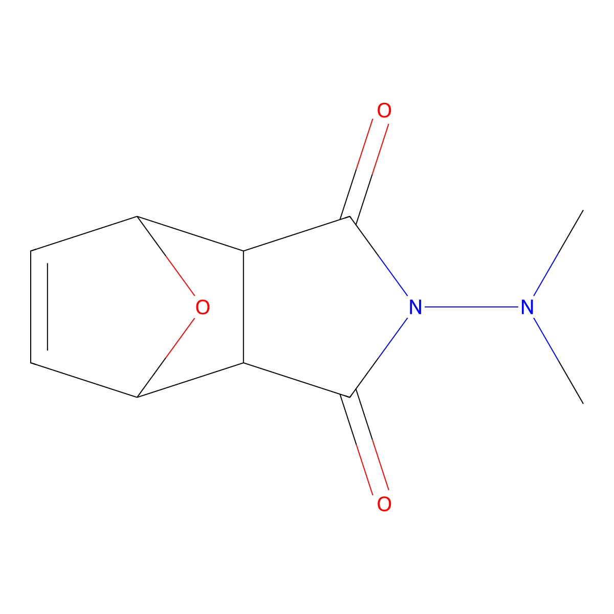 2-(Dimethylamino)-3a,4,7,7a-tetrahydro-1h-4,7-epoxyisoindole-1,3(2h)-dione molecular structure, CAS 32620-82-9