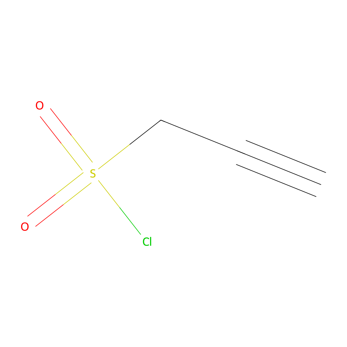 Prop-2-yne-1-sulfonyl chloride molecular structure, CAS 32623-88-4