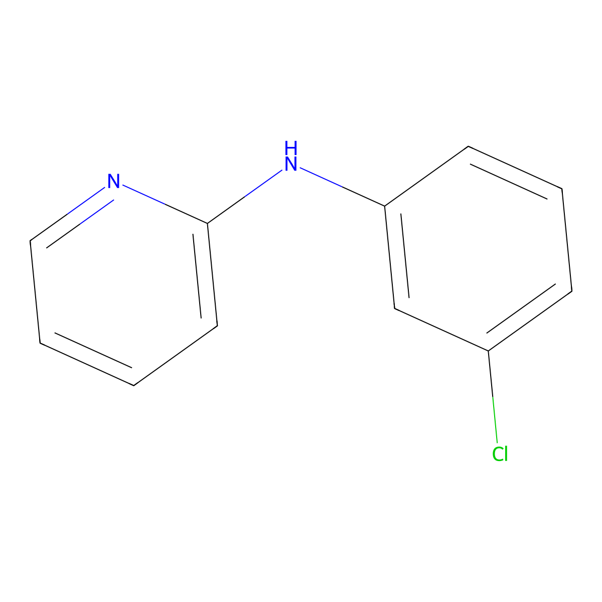 N-(3-chlorophenyl)pyridin-2-amine molecular structure, CAS 32635-67-9