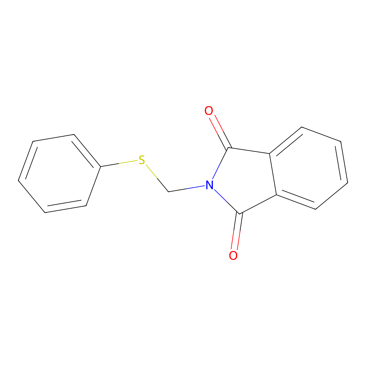 2-[(phenylsulfanyl)methyl]-2,3-dihydro-1H-isoindole-1,3-dione molecular structure, CAS 32637-30-2