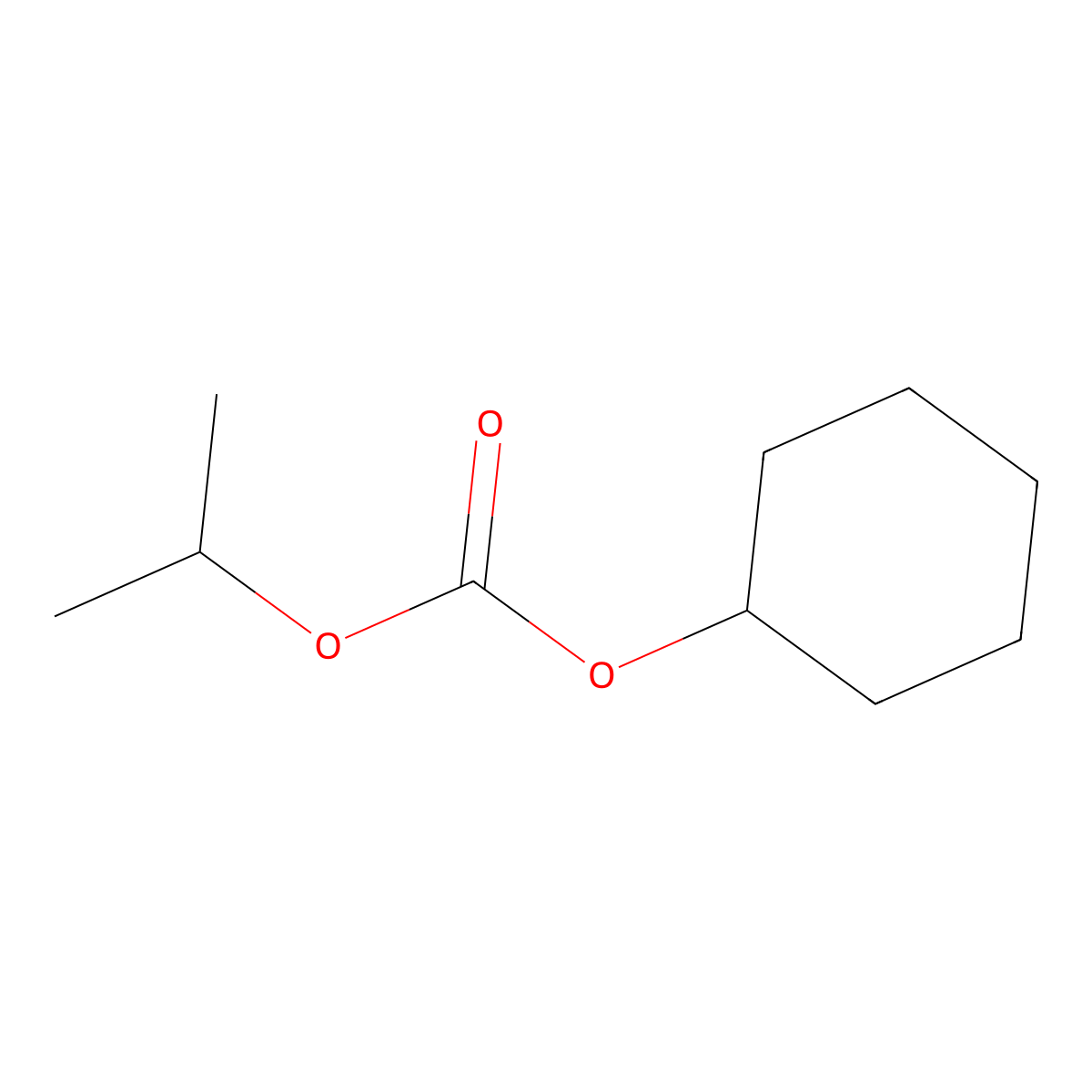Cyclohexyl isopropyl carbonate molecular structure, CAS 3264-27-5