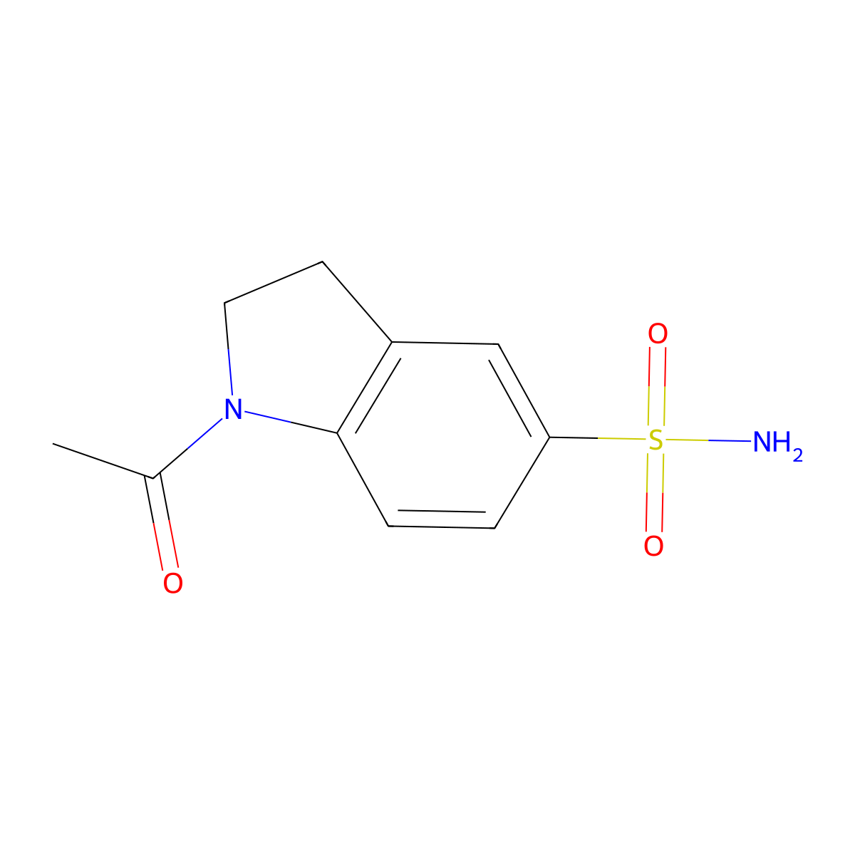 1-Acetylindoline-5-sulfonamide molecular structure, CAS 3264-38-8
