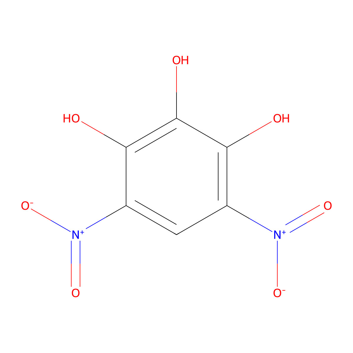4,6-Dinitropyrogallol molecular structure, CAS 3264-71-9