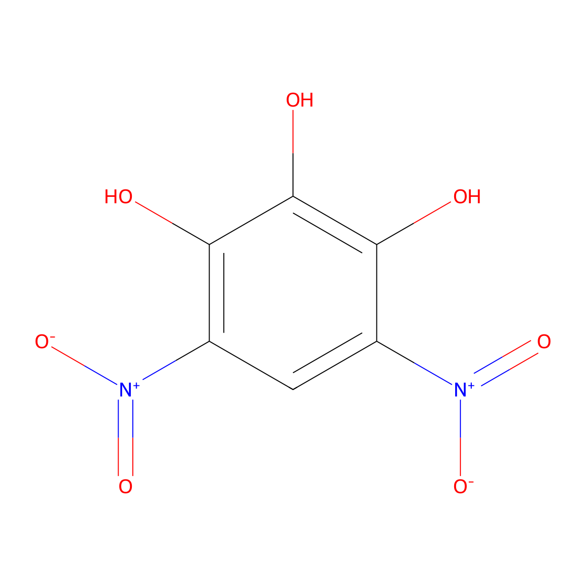 4,6-Dinitropyrogallol molecular structure, CAS 3264-71-9