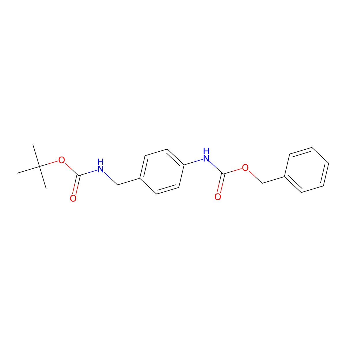 Benzyl (4-(boc-aminomethyl)phenyl)carbamate molecular structure, CAS 326407-36-7