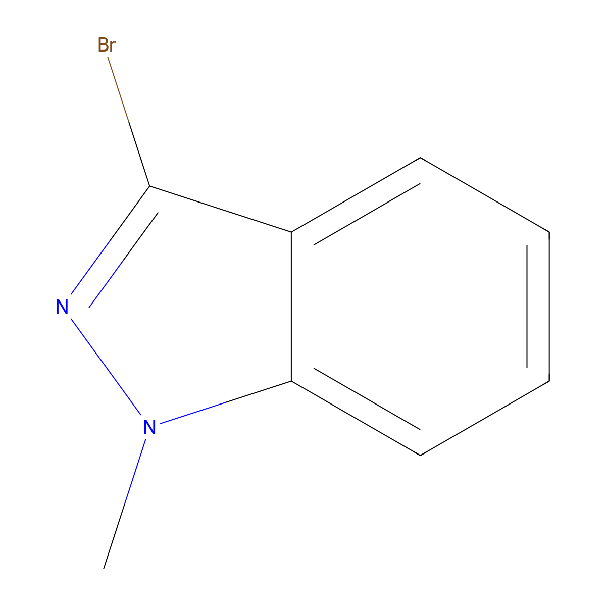 3-Bromo-1-methyl-1H-indazole molecular structure, CAS 326474-67-3