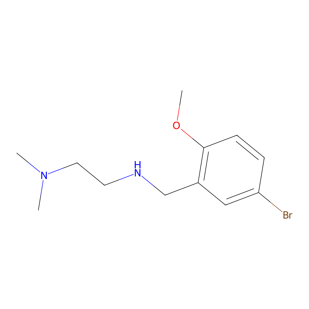 N'-(5-bromo-2-methoxybenzyl)-N,N-dimethylethane-1,2-diamine molecular structure, CAS 326485-55-6