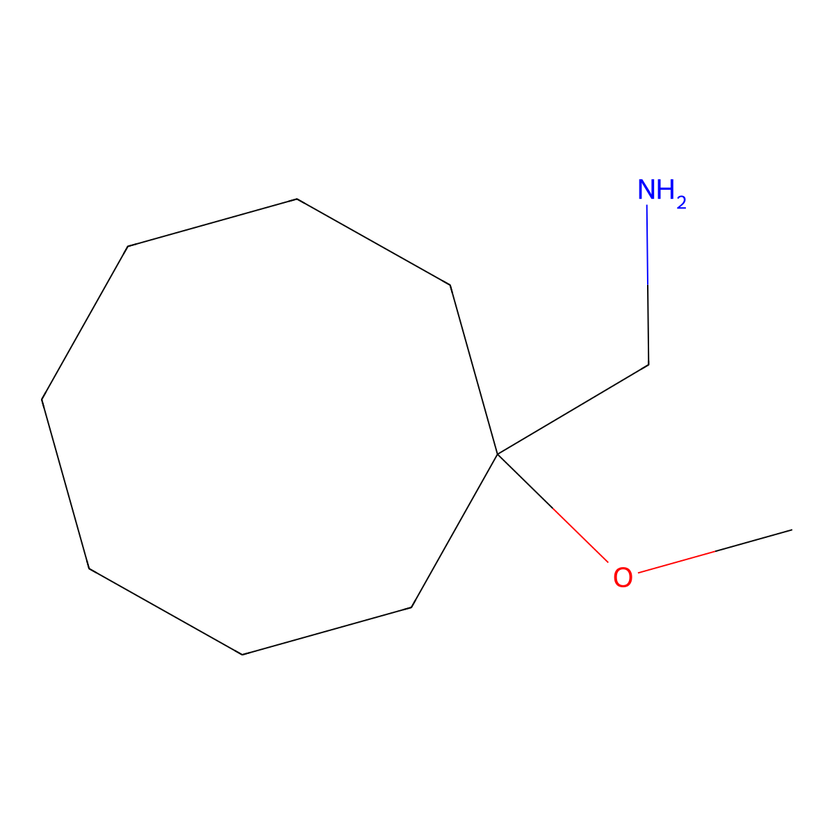 (1-Methoxycyclooctyl)methanamine molecular structure, CAS 326487-86-9