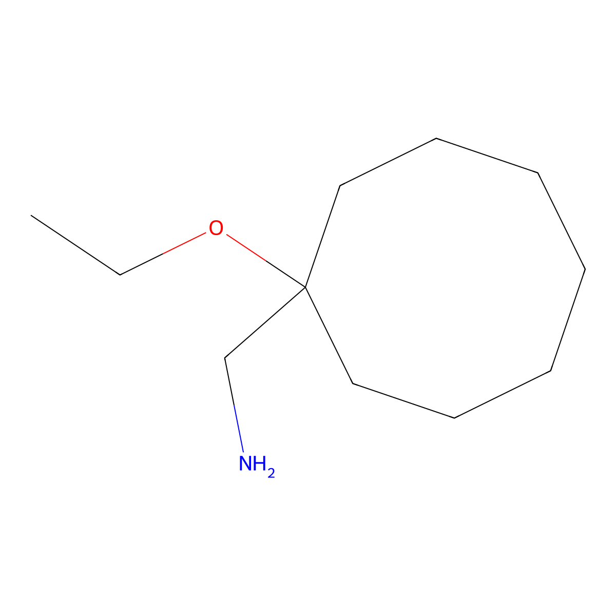 (1-Ethoxycyclooctyl)methanamine molecular structure, CAS 326487-88-1
