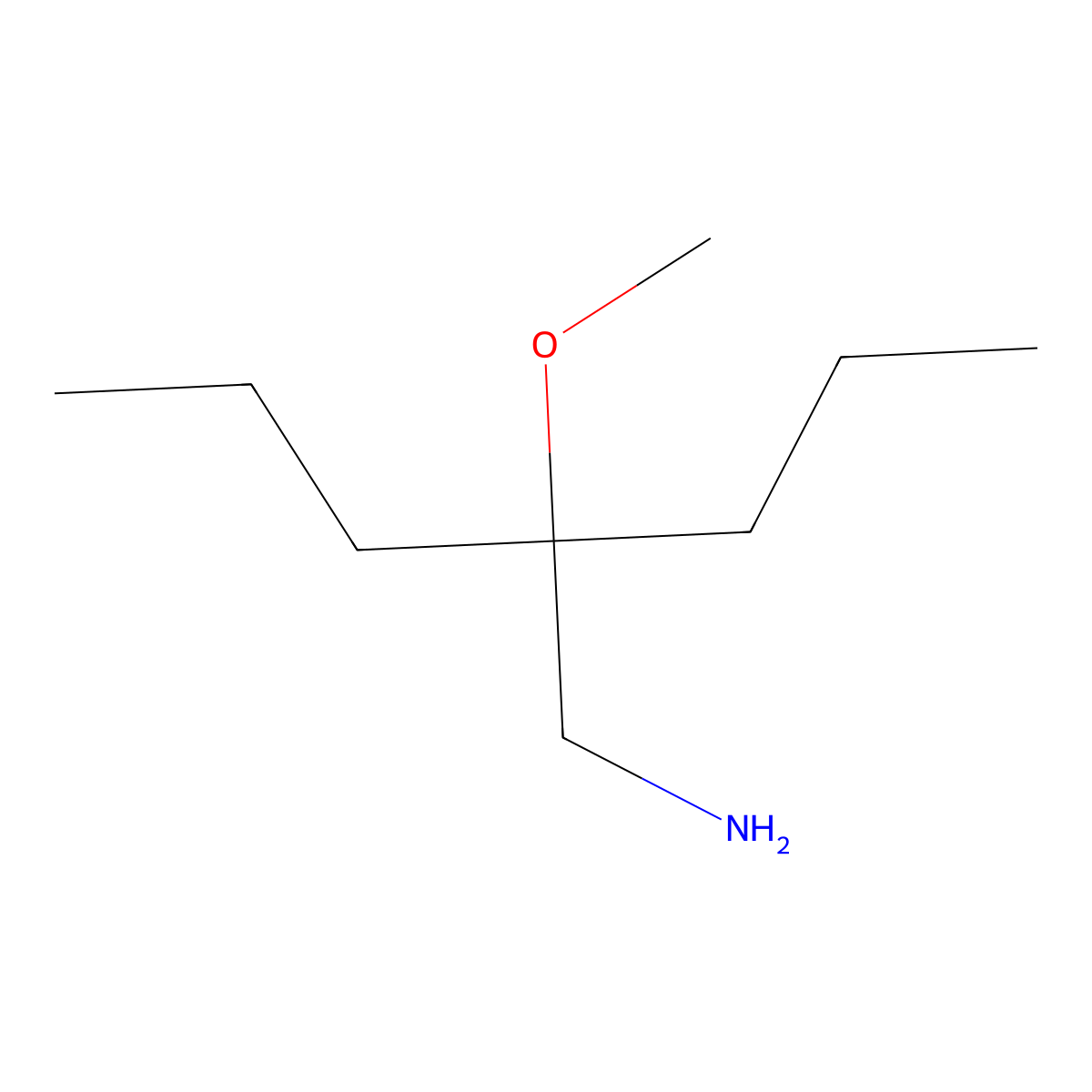 4-(Aminomethyl)-4-methoxyheptane molecular structure, CAS 326487-90-5