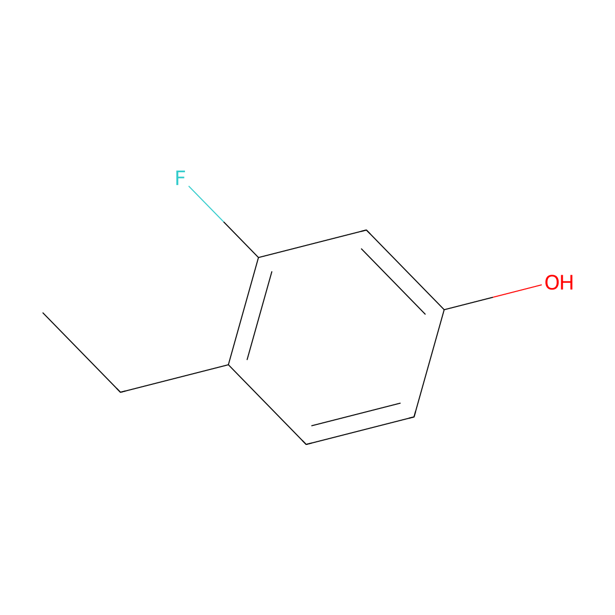 4-Ethyl-3-fluorophenol molecular structure, CAS 326493-65-6