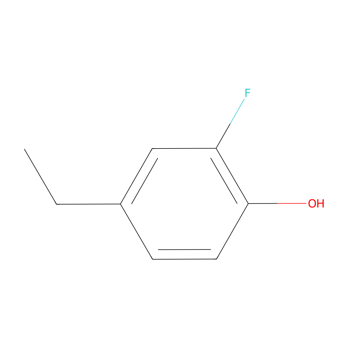 4-Ethyl-2-fluorophenol molecular structure, CAS 326493-66-7