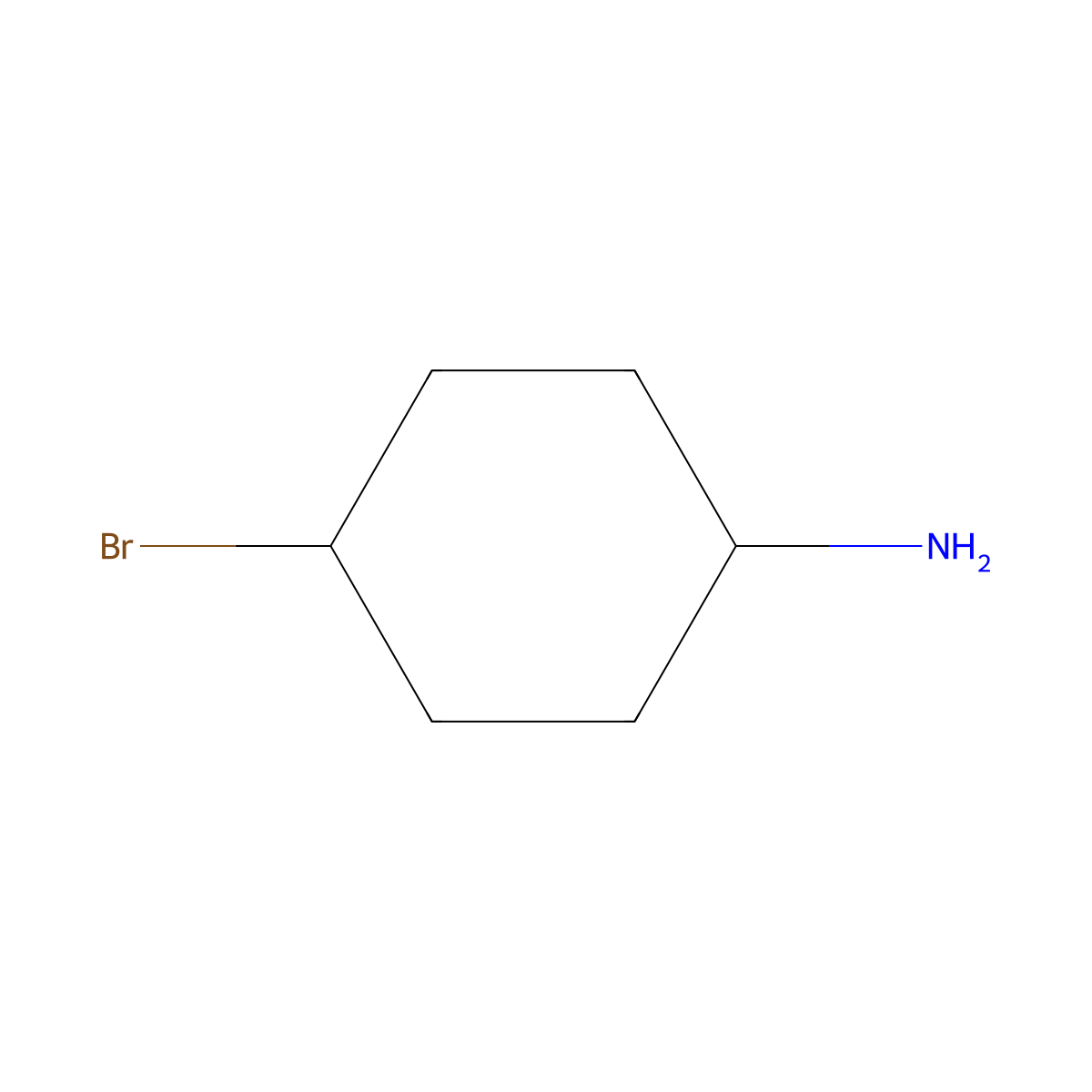 4-Bromocyclohexanamine molecular structure, CAS 326495-99-2