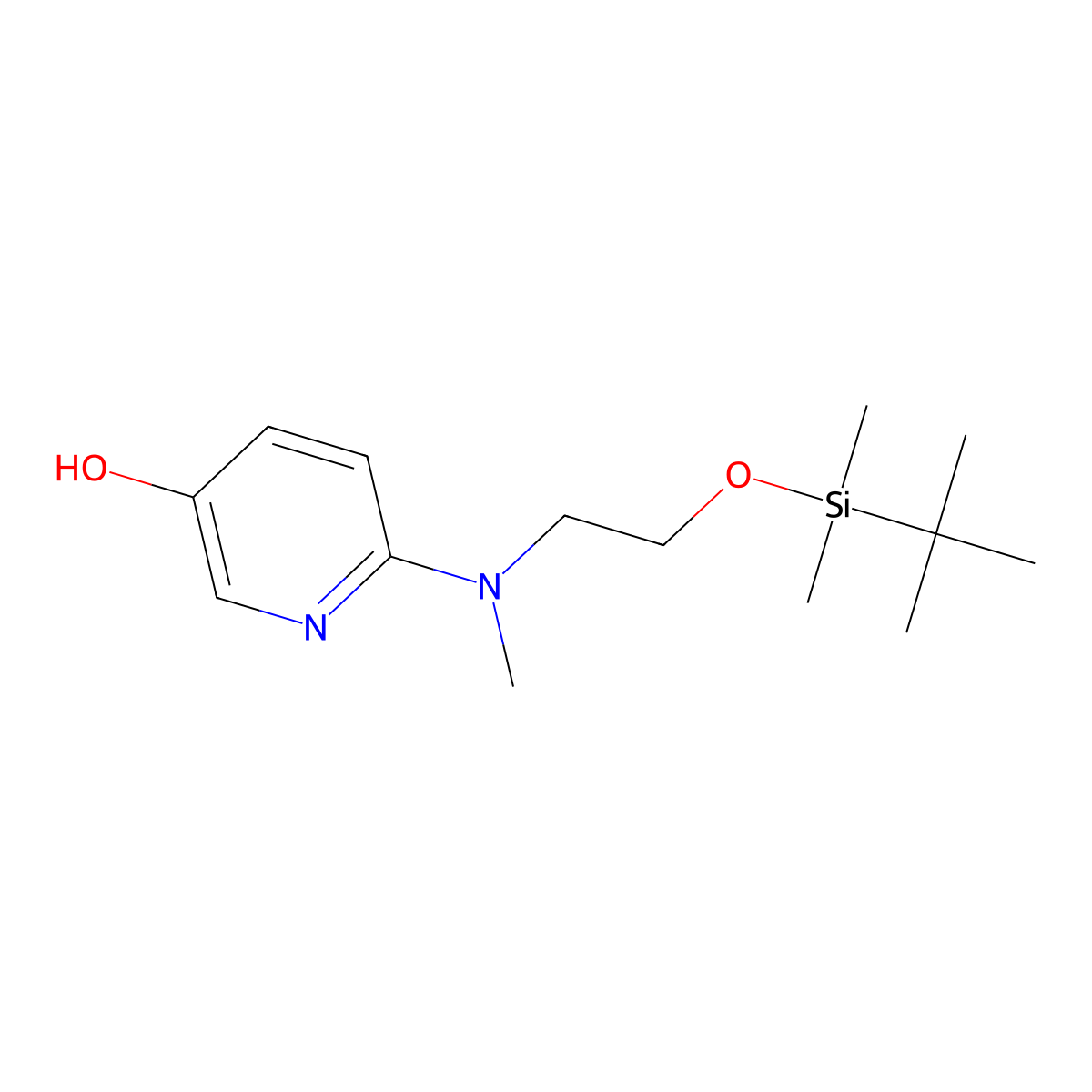 6-[[2-(Tert-butyldimethylsilyloxy)ethyl]methylamino]pyridin-3-OL molecular structure, CAS 326496-02-0