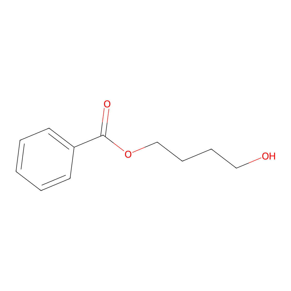 4-hydroxybutyl Benzoate molecular structure, CAS 32651-37-9