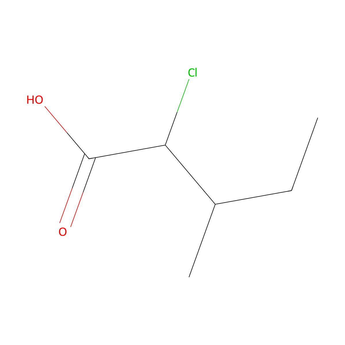 (2S,3S)-2-Chloro-3-methylvaleric Acid molecular structure, CAS 32653-34-2