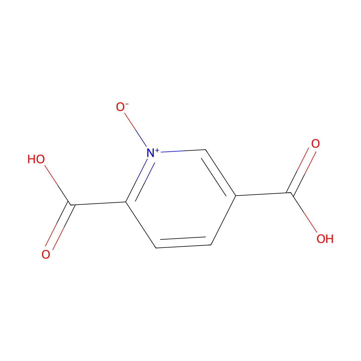 1-Oxo-1lambda~5~-pyridine-2,5-dicarboxylic acid molecular structure, CAS 32658-54-1