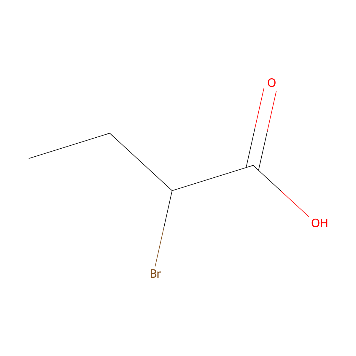 alpha-Bromobutyric acid, (S)- molecular structure, CAS 32659-49-7