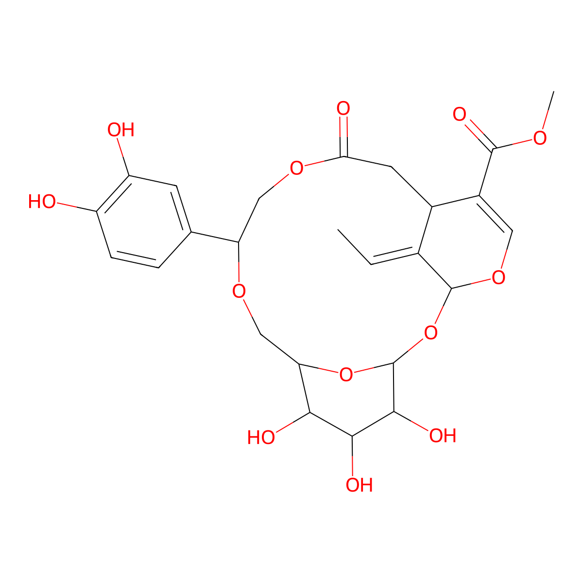Fraxamoside molecular structure, CAS 326594-34-7