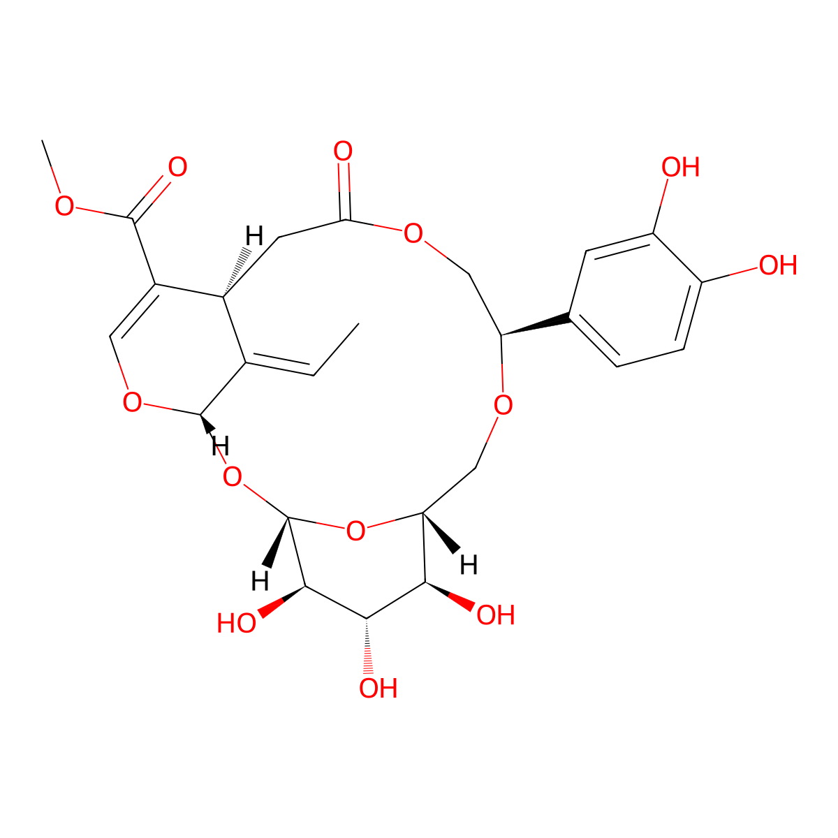 Fraxamoside molecular structure, CAS 326594-34-7