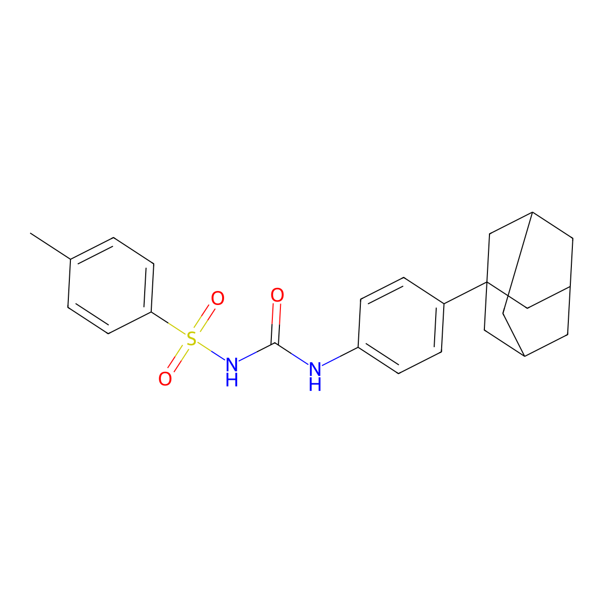 1-[4-(Adamantan-1-yl)phenyl]-3-(4-methylbenzenesulfonyl)urea molecular structure, CAS 326610-07-5