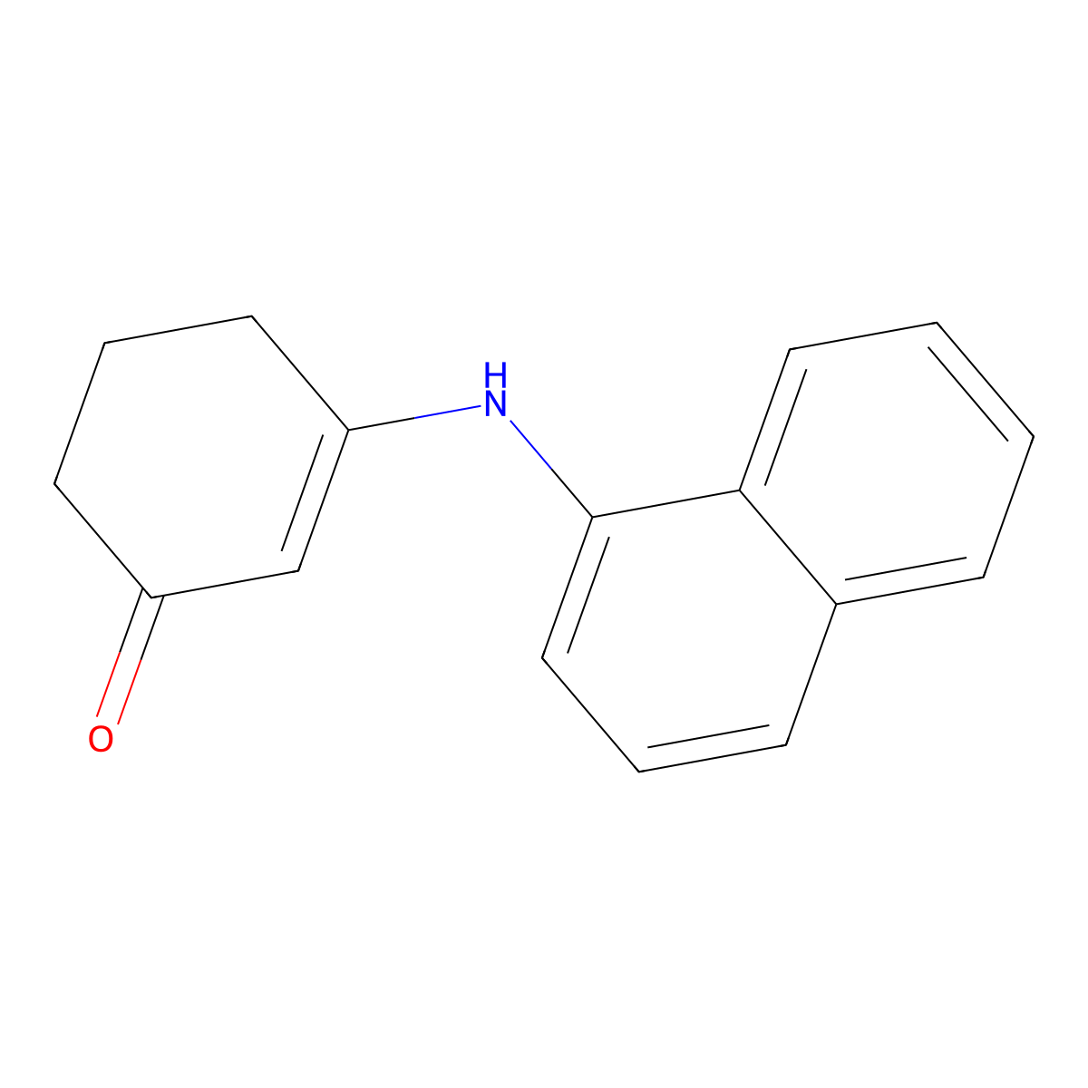 3-(1-Naphthylamino)cyclohex-2-en-1-one molecular structure, CAS 326610-91-7