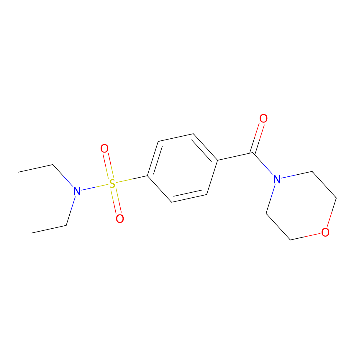 4-[(Diethylamino)sulfonyl]phenyl morpholin-4-yl ketone molecular structure, CAS 326613-00-7