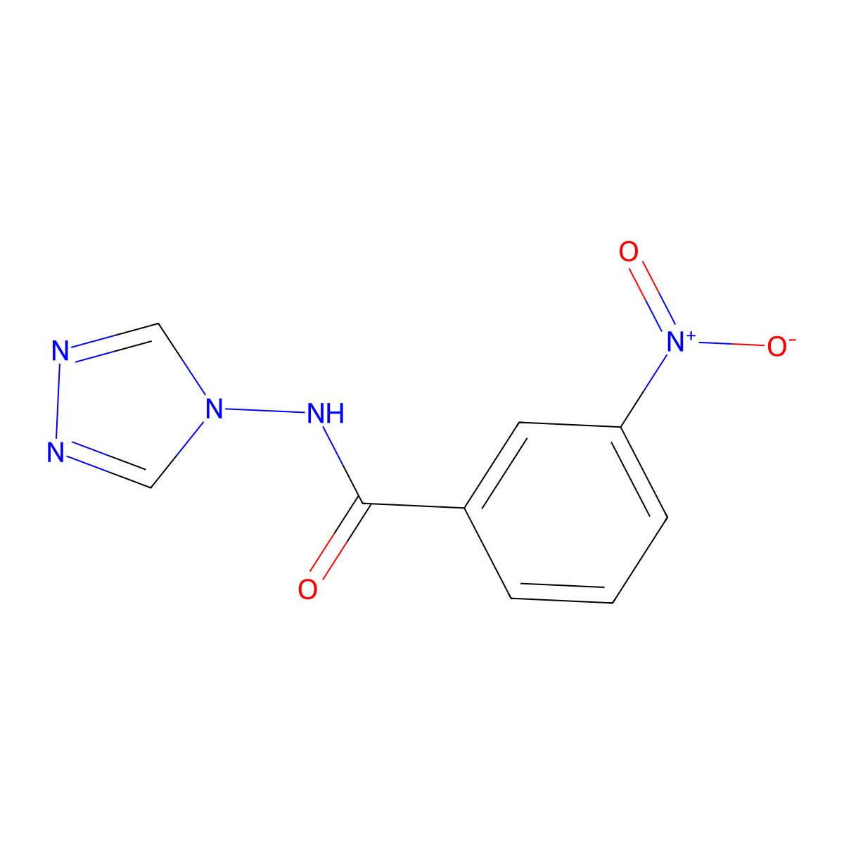 3-nitro-N-(4H-1,2,4-triazol-4-yl)benzamide molecular structure, CAS 326619-24-3