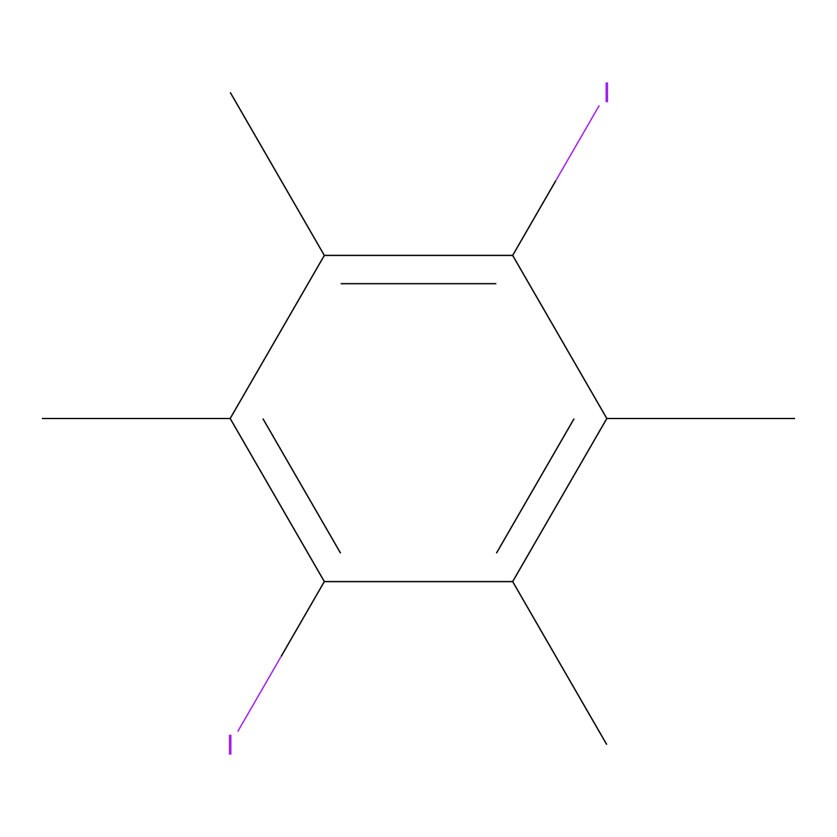 1,4-Diiodo-2,3,5,6-tetramethylbenzene molecular structure, CAS 3268-21-1