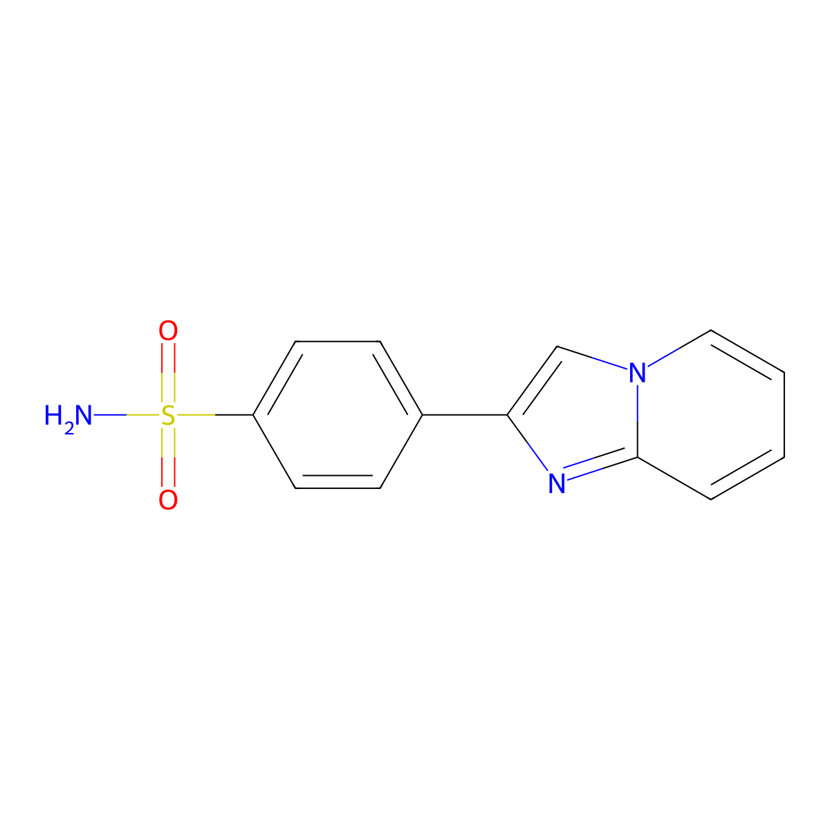 p-Imidazo(1,2-a)pyridin-2-ylbenzenesulfonamide molecular structure, CAS 3268-57-3