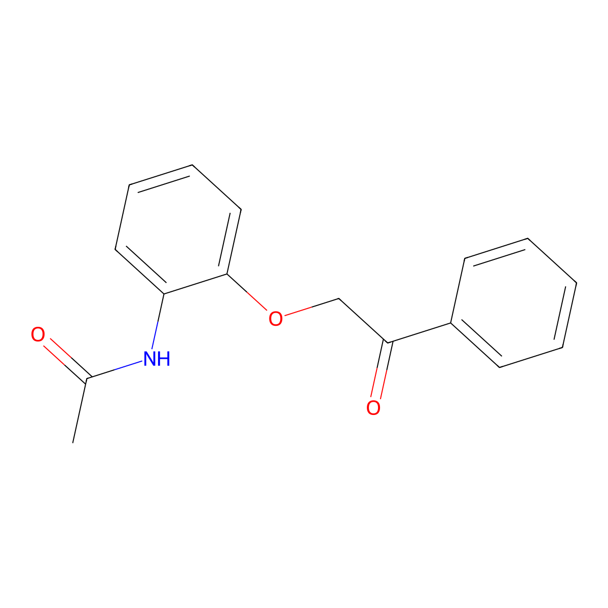 Acetamide, N-[2-(2-oxo-2-phenylethoxy)phenyl]- molecular structure, CAS 32683-55-9